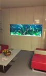 Akvárium 880L, rozmery 209x48x88cm